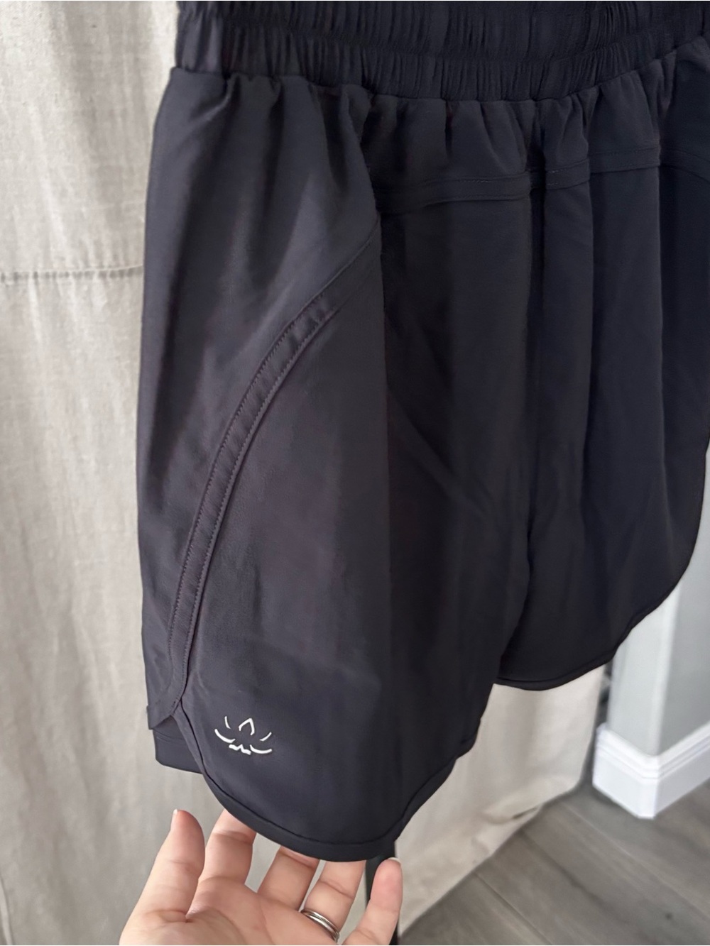 Beyond Yoga women’s high waisted Black Athletic Shorts